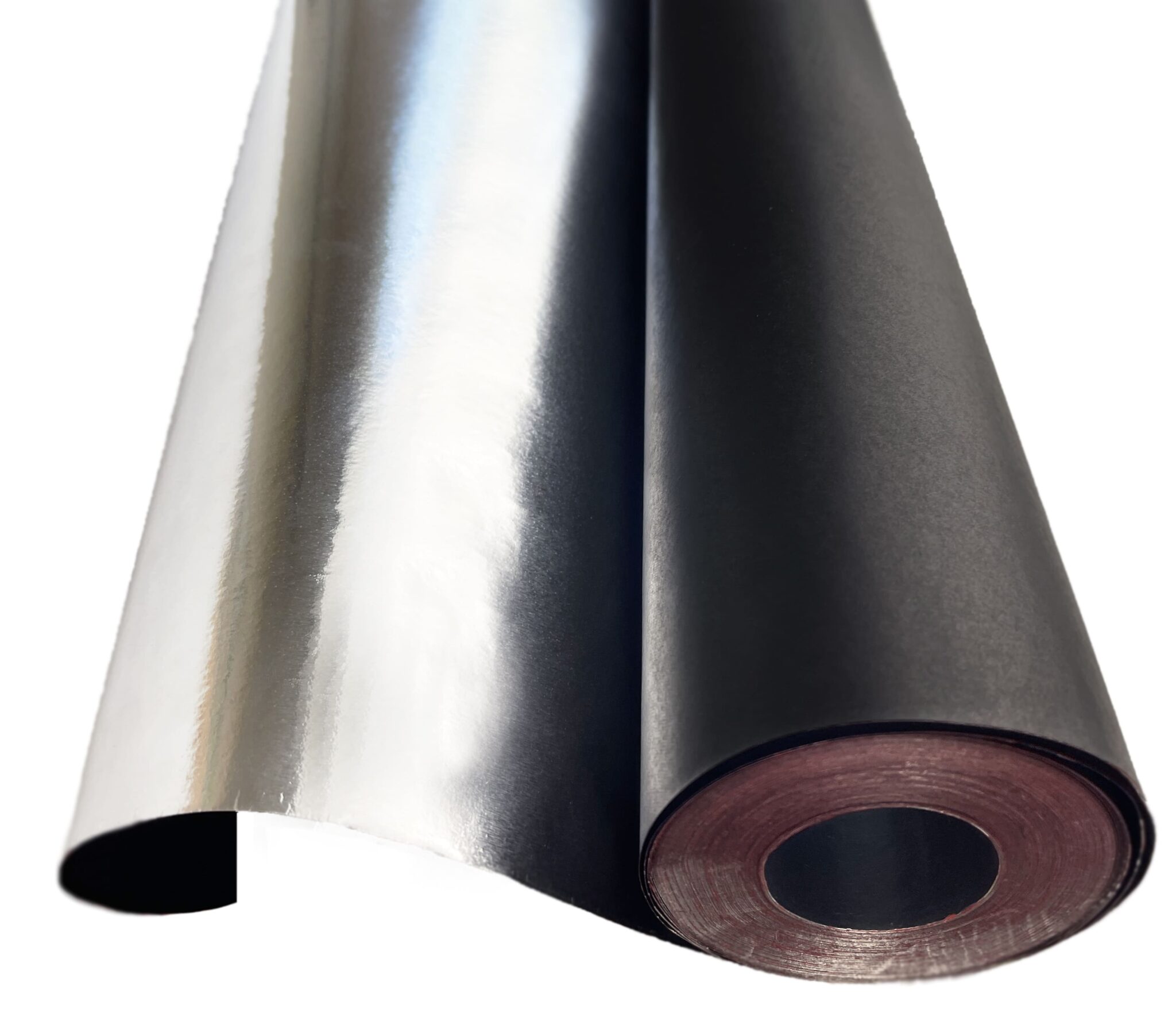TESLI sauna foil Ukraine photo 1 TESLI sauna paper vapour foil insulation roll on a white background